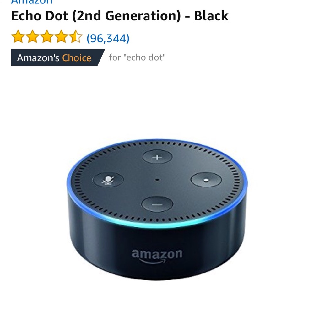 Amazon Echo Dot (2nd generation) in black